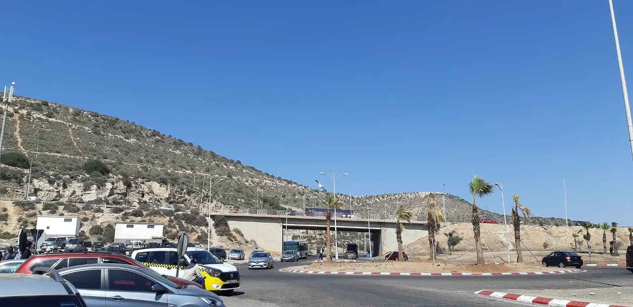Un pont routier à Anza, au nord d’Agadir